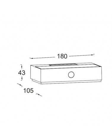 Black outdoor wall lamp SOLAR 18cm LED 5W IP54 DIMMABLE motion sensor voice control