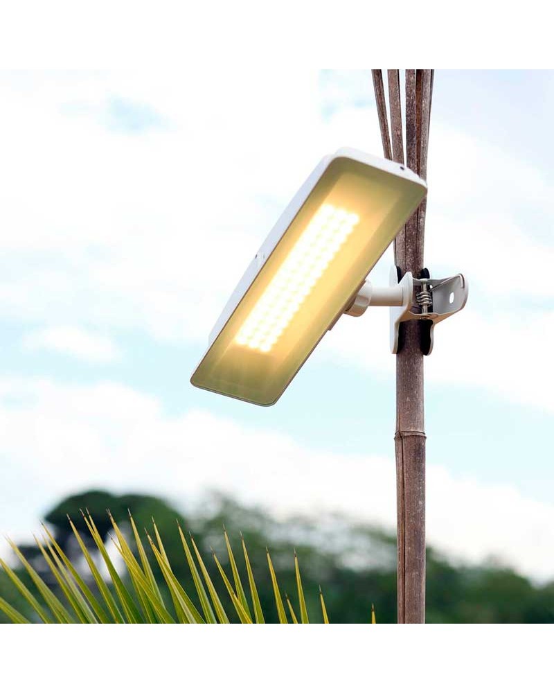 Proyector LED con batería y pinza 10W 110º CCT SWITCH 3000K/4000K/5000K