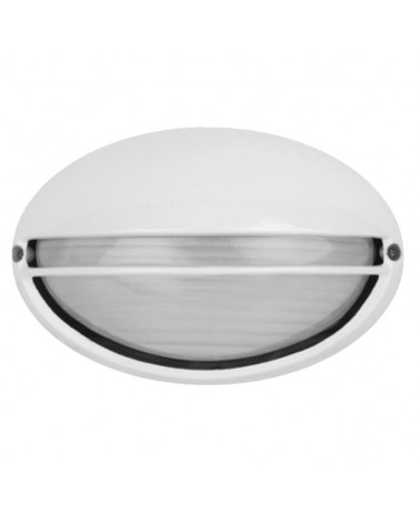 Aplique pared de exterior 21,5cm E27 de aluminio y cristal IP54