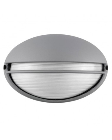 Outdoor wall light 21.5cm E27 in aluminum and glass IP54