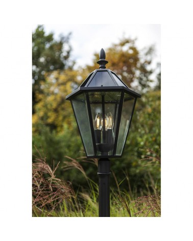 SOLAR streetlight 227cm 3xE14 aluminum and glass IP44