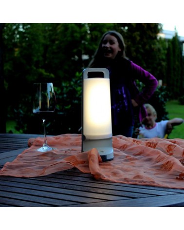 Portable solar lamp LED 1.2W grey finish 28.1cm IP54 4000K