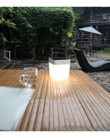 SOLAR portable table lamp 12cm LED 1W IP44 3000K