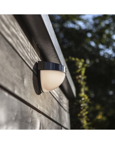 SOLAR outdoor wall light 21.8cm LED 2.3W stainless steel IP44 4000K presence sensor