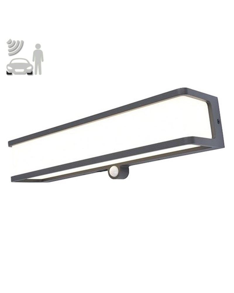 Fijacion Luminosas De Pared Solar Con Led Al Atardecer Imagen De Archivo - Imagen De Exterior
