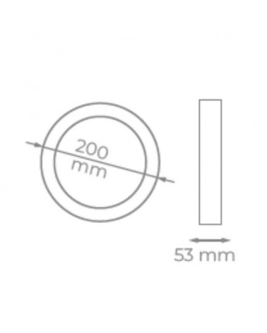 LED ceiling light 15W 20 cm LED for exterior IP54 CCT