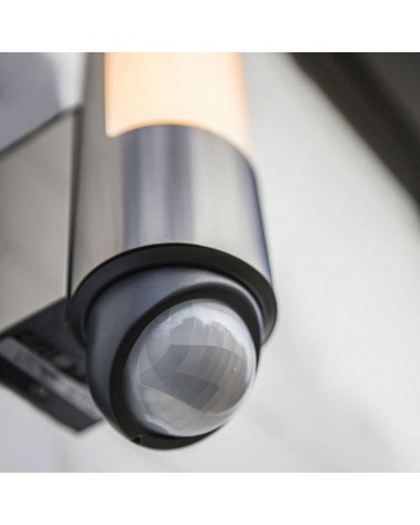 Outdoor wall light 34.5cm LED 15.5W made of stainless steel and PC IP44 adjustable movement sensor