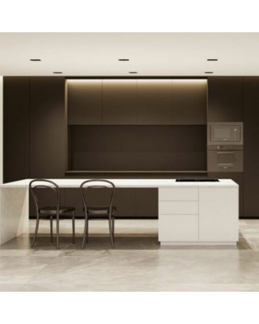 Square recessed downlight convertible into a 6W oscillating 355° DIMMABLE LED projector