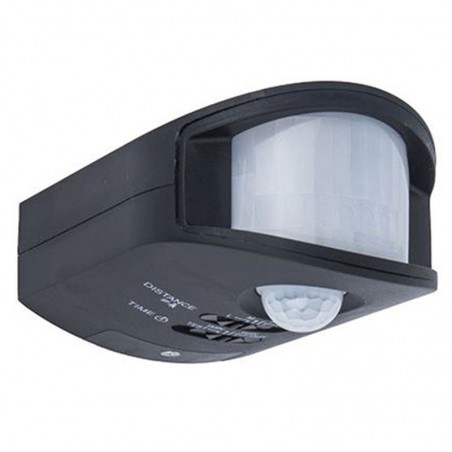 Black adjustable double surface presence sensor by infrared IP44 220-240V
