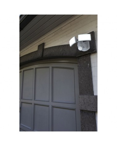 Double outdoor wall light 27.7cm LED 13W white IP54 adjustable movement sensor