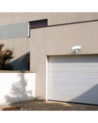 Double outdoor wall light 27.7cm LED 13W white IP54 adjustable movement sensor