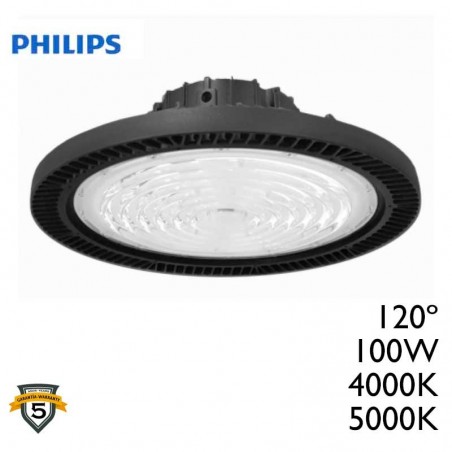 Campana LED UFO 100W 120ª 14000 Lm PRO chip Philips LumiLEDS 3030 IP65