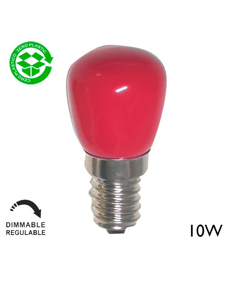 Bombilla pebetero roja o verde E14 10W