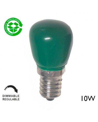 Bombilla pebetero roja o verde E14 10W