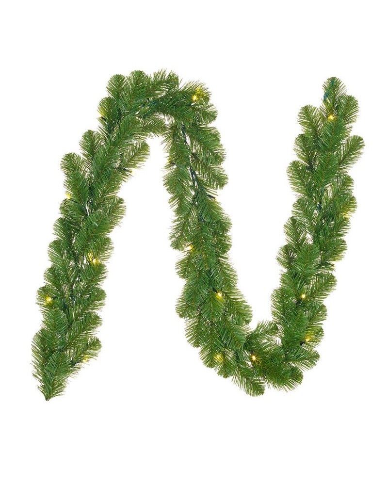 Guirnalda de rama verde con 20 LEDS de 270x20cm IP20