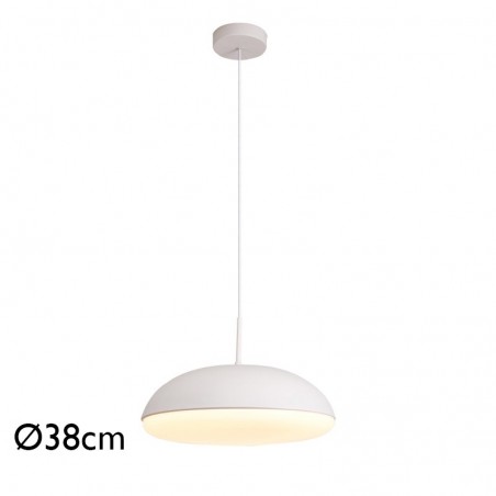 Ceiling lamp 38cm in acrylic metal and ABS different finishes 4xE27