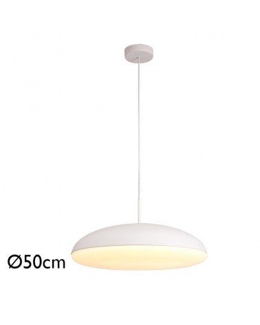 Ceiling lamp 50cm in acrylic metal and ABS different finishes 6xE27
