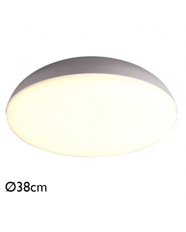 Ceiling light 38cm in acrylic metal and ABS different finishes 4xE27