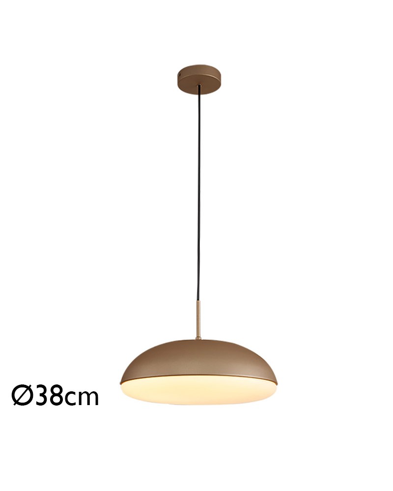 Lámpara de techo 38cm en metal acrílico y ABS diferentes acabados 4xE27