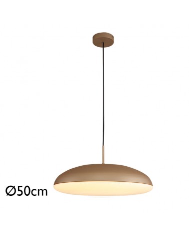 Ceiling lamp 50cm in acrylic metal and ABS different finishes 6xE27