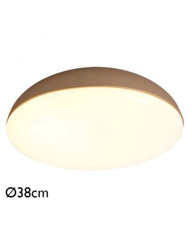 Plafón 38cm en metal acrílico y ABS diferentes acabados 4xE27