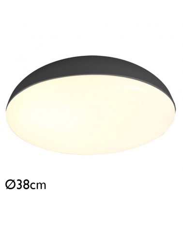 Ceiling light 38cm in acrylic metal and ABS different finishes 4xE27