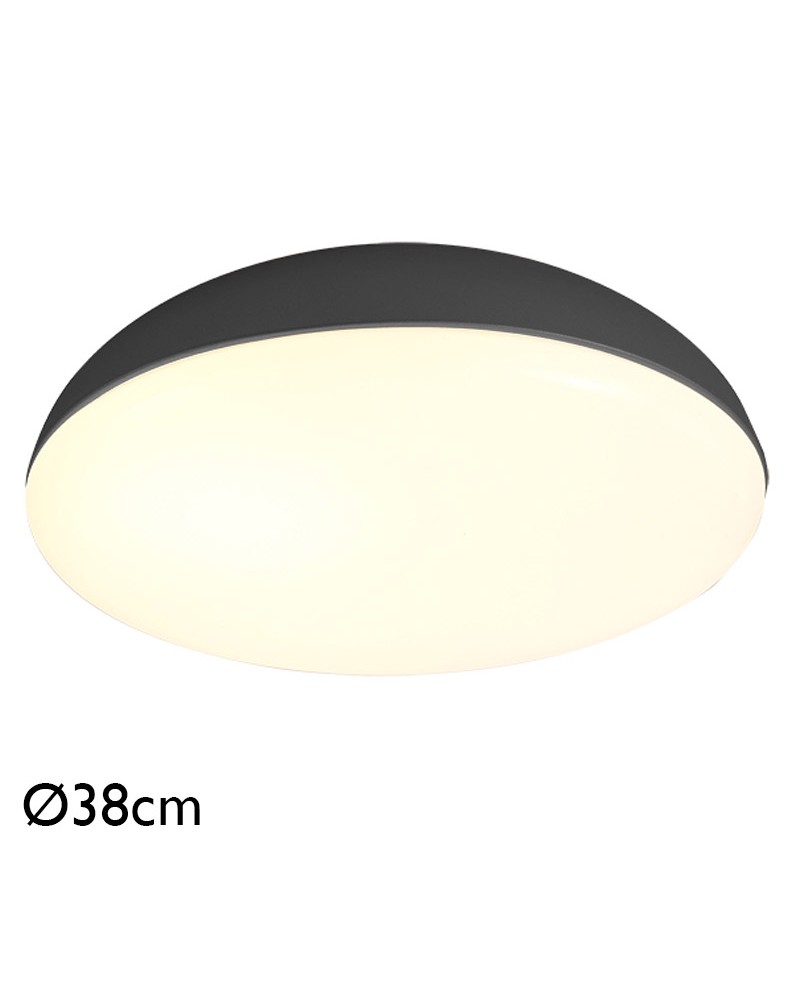 Ceiling light 38cm in acrylic metal and ABS different finishes 4xE27