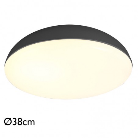 Ceiling light 38cm in acrylic metal and ABS different finishes 4xE27