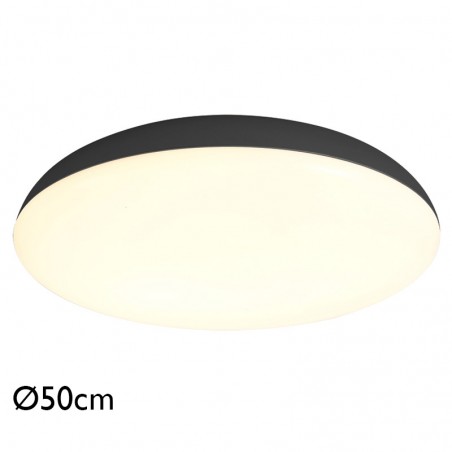 Ceiling light 50cm in acrylic metal and ABS different finishes 6xE27