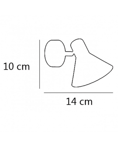 LED Wall lamp 13cm in black metal with cracked gold shade interior 40W E14