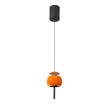 Hanging lamp up and down LED 96cm in aluminum various finishes 12W 3000K