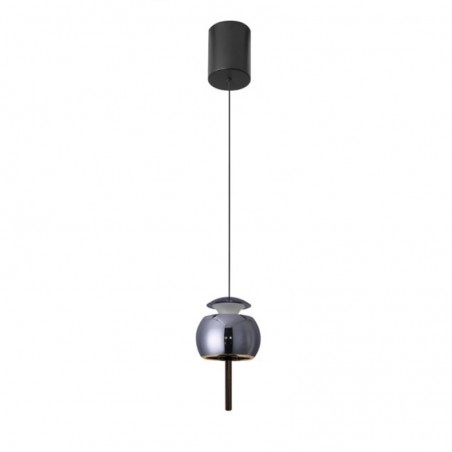 Hanging lamp up and down LED 96cm in aluminum various finishes 12W 3000K