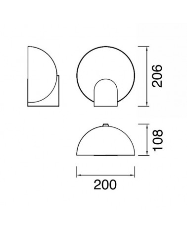 Table lamp LED 20cm steel 12W 3000K