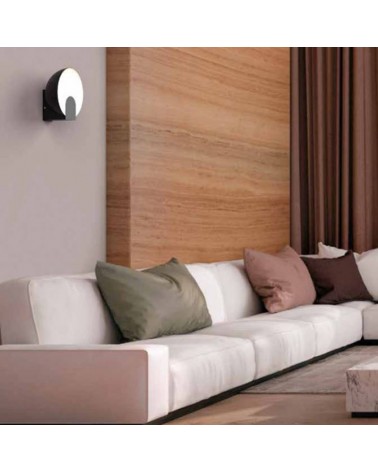 Aplique de pared LED 20cm de acero 12W 3000K