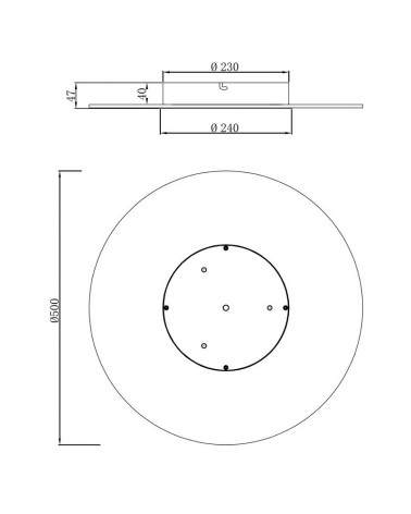 Aplique de pared LED 50cm de aluminio y acrílico acabado blanco 30W 3000K