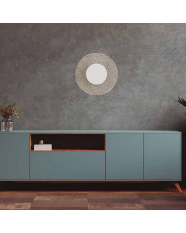 LED wall light 50cm aluminum and acrylic white finish 30W 3000K