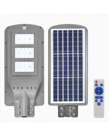 Farola solar LED 25x62cm 60W 5000K con mando a distancia