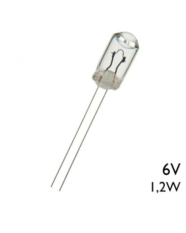 Bulb thread connection T1 1/4 6V 1.2W 200MA