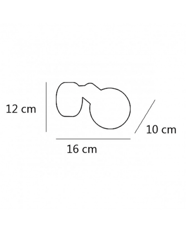 LED Wall lamp 16cm. chrome glass shade spotlight with interior linear decoration 1 X 40W G-9