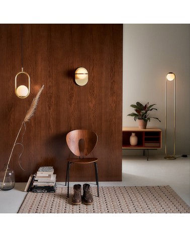 Wall light C_BALL W E14 metal and glass