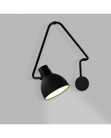 Wall light BLUX SYSTEM W40 articulated in aluminum E27