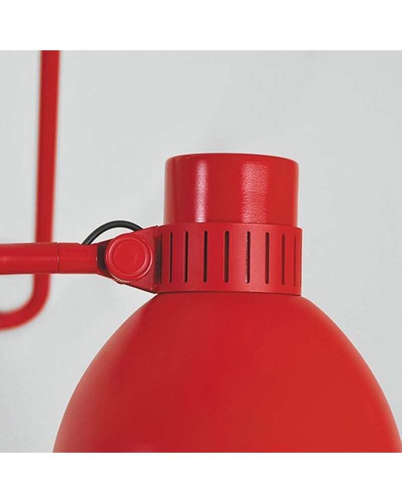 Aplique de pared articulada BLUX SYSTEM W20 PLUG-IN de aluminio con cable y enchufe E27