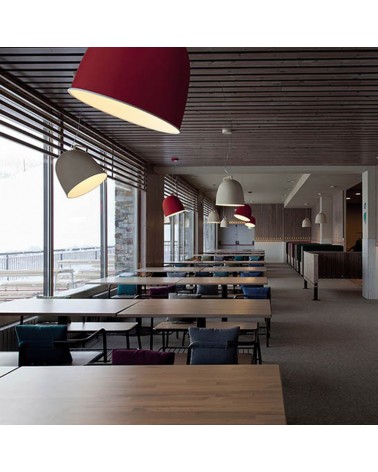 Ceiling lamp 22cm SCOUT LED 16.6W industrial bell style metal and glass 2700K