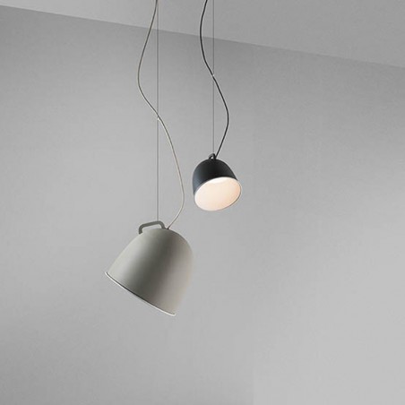Lámpara de techo 22cm SCOUT LED 16,6W estilo campana industrial metal y vidrio 2700K