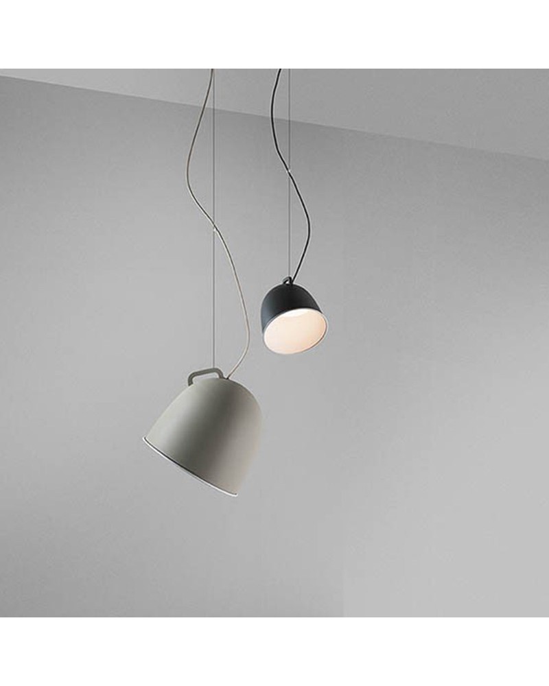 Lámpara de techo 22cm SCOUT estilo campana industrial metal y vidrio 2xE14