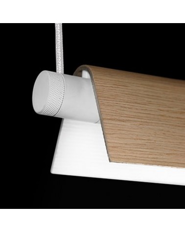 Ceiling lamp 158cm ROOF LED S160 27W aluminum and glass 2700K DIMMABLE DALI