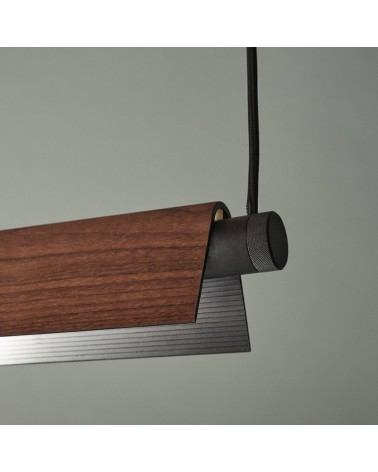 Lámpara de techo 158cm ROOF LED S160 27W de aluminio y vidrio 2700K REGULABLE DALI