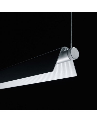 Lámpara de techo 158cm ROOF LED S160 27W de aluminio y vidrio 2700K REGULABLE DALI