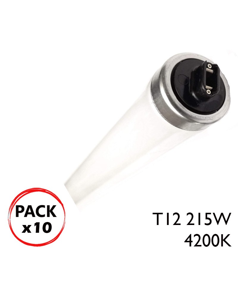 Pack 10 Tubos fluorescente SYLVANIA F96 T12 215W CW VHO 4200K R17d