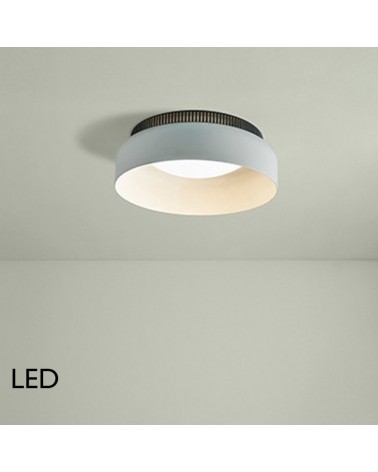 Designer ceiling light 40cm ASPEN C40A LED 20W aluminum 2700K DIMMABLE